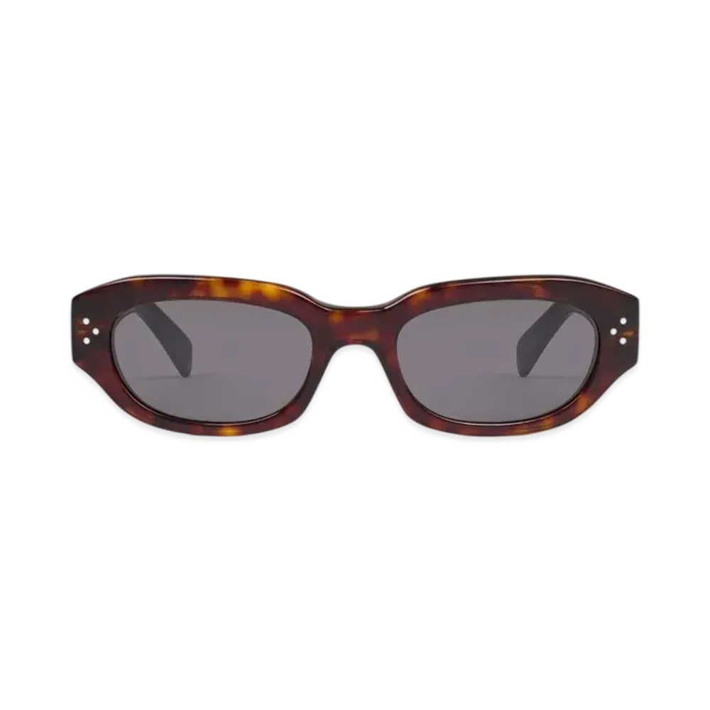 CELINE Black Frame 58 Sunglasses in Acetate "Red Havana"