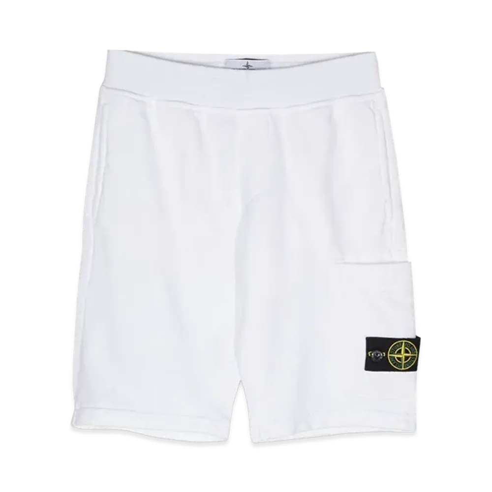 Stone Island Kids Bermuda Sweatshirt "White"