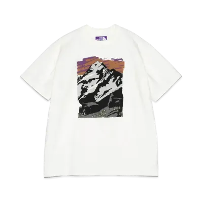 The North Face PURPLE LABEL 7oz Mountain Graphic Tee "Off White"