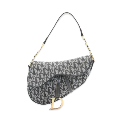 Dior Trotter Saddle Bag "Navy"