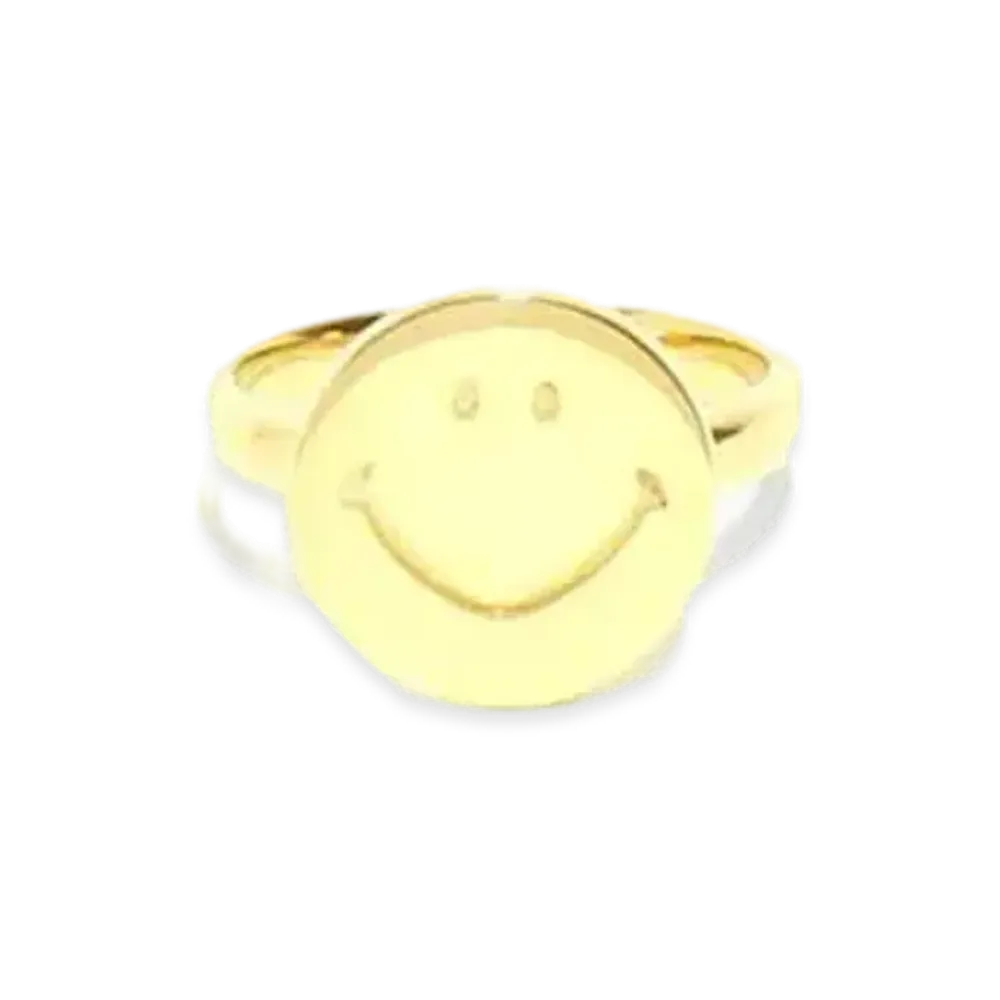 Needles RING - GOLD PLATE "Smile"