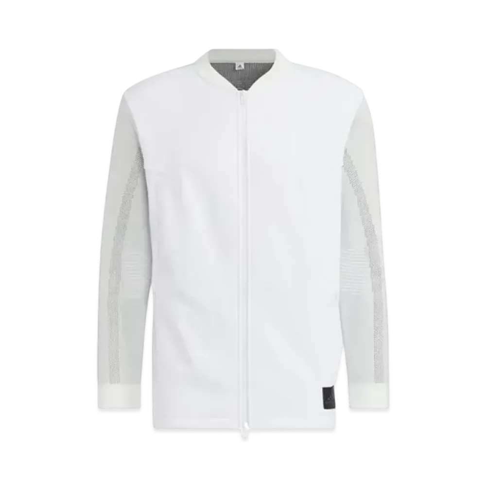 adidas Aeroknit Fabric Mix Long Sleeve Full Zip Jacket "White"