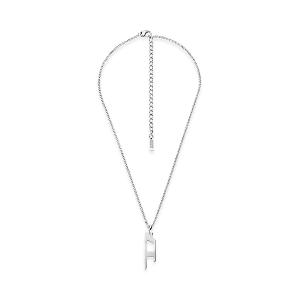 Diesel Dx1625040 Jewellery Stainless Steel D Logo Pendant Necklace "Silver"