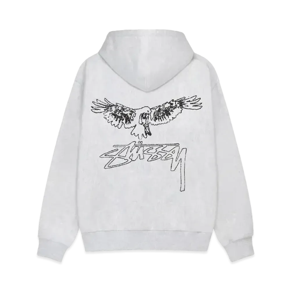 Stussy Wingspan Hoodie "Ash Heather"