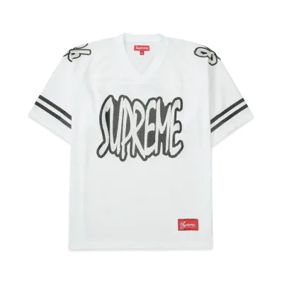 Supreme Reflective Football Jersey "White"