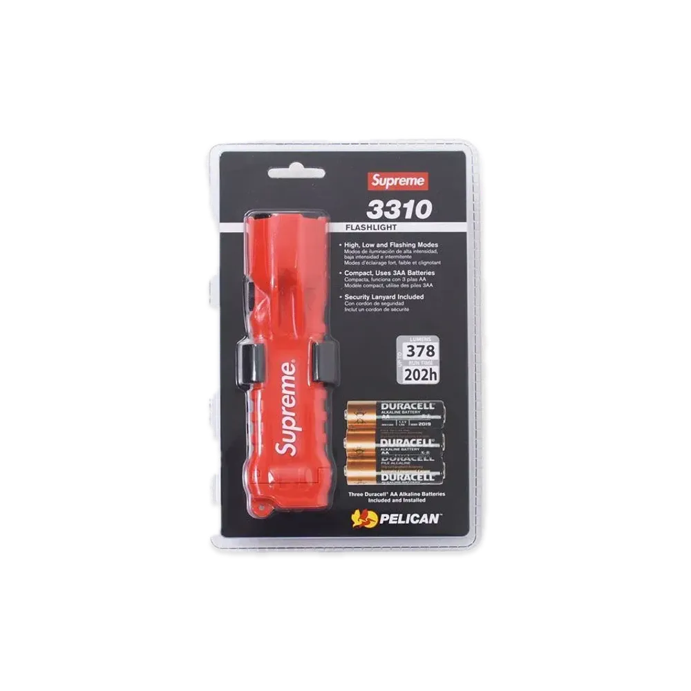 Supreme x Pelican 3310PL Flashlight "Red"