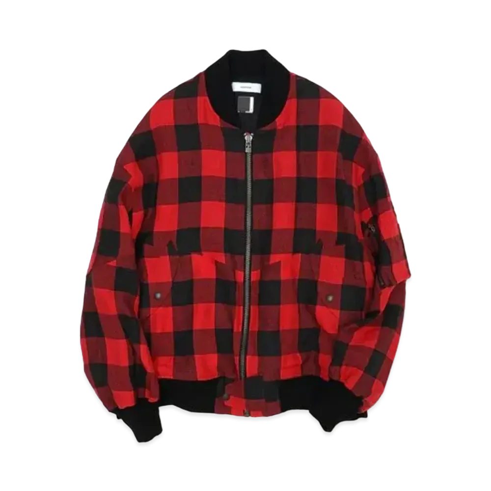 FACETASM Buffalo Check MA-1 "Red Check"