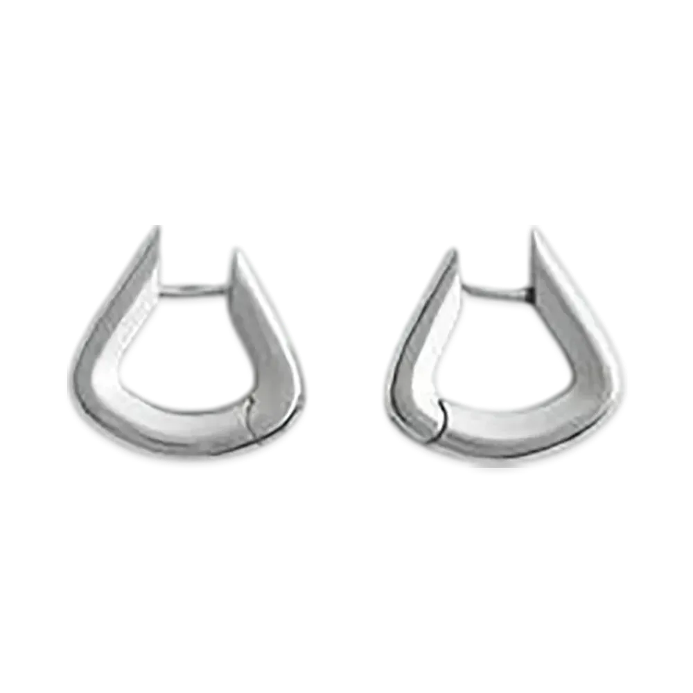 Bottega Veneta Fin Earrings "Silver"