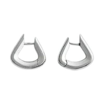 Bottega Veneta Fin Earrings "Silver"