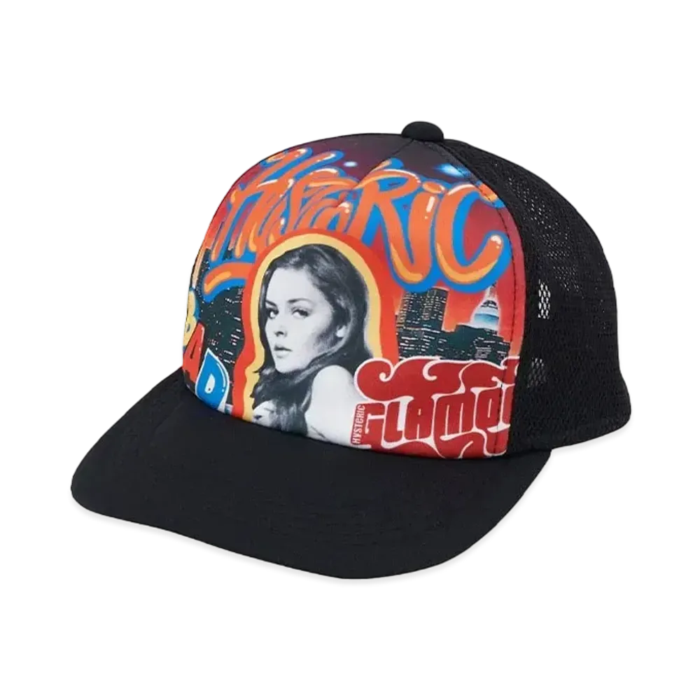HYSTERIC GLAMOUR Bad Girl Connection Mesh Cap "Black"