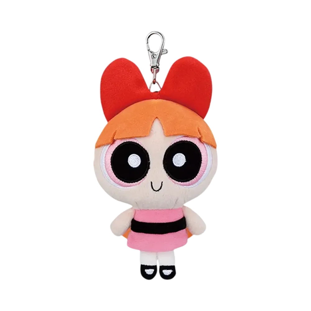 BANDAI "Ichiban Kuji" -Powerpuff Girls- B Prize Tobe! Reel Mascot Plush Blossom