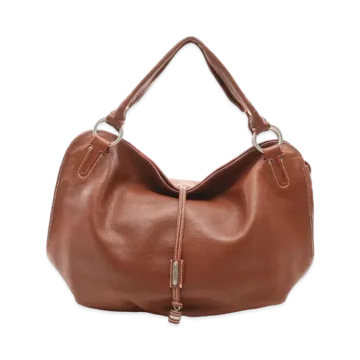 CELINE Bitter Sweet Leather Handle Bag "Brown"