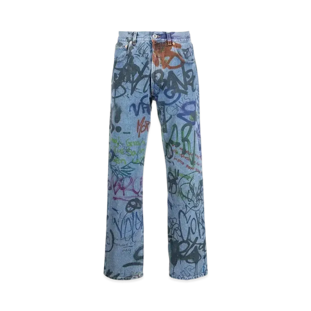 VETEMENTS Print Straight Jeans "Denim"