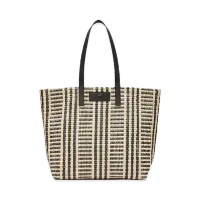 Max Mara Ottano Jacquard Shopping Bag "Black"