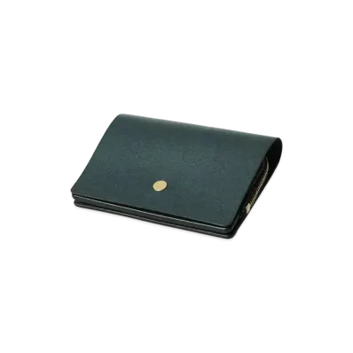 SOPHNET. Leather Small Wallet "Navy"
