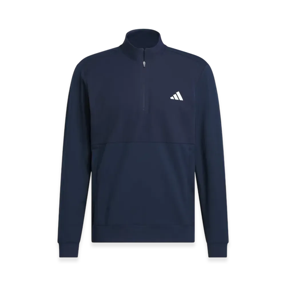adidas Golf Adizero Fabric-Mix Long-Sleeve Half-Zip Jacket "Collegiate Navy"