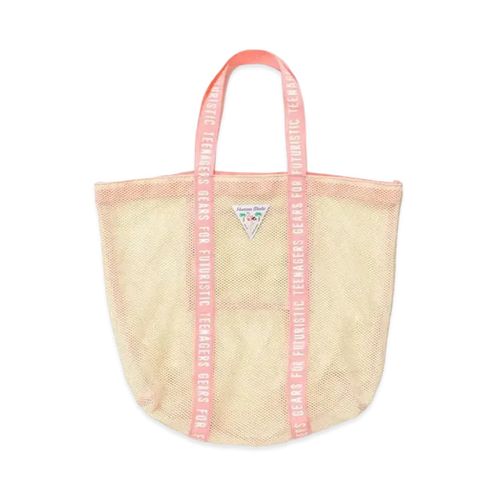 HUMAN MADE MESH TOTE BAG "White"
