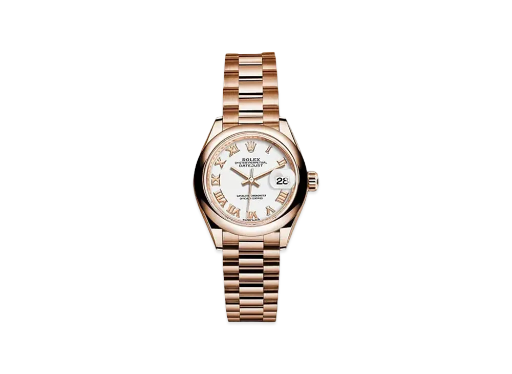 ROLEX Date-Just 28 White Dial 279165