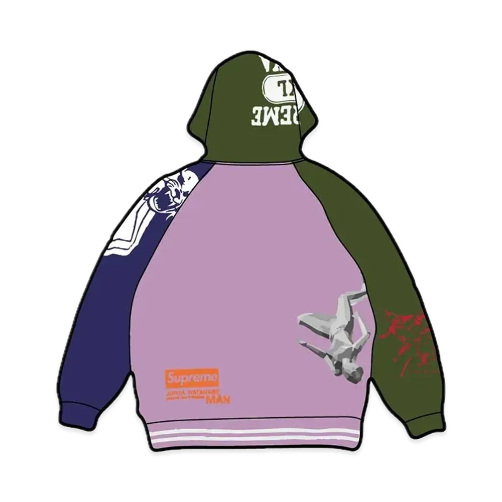 Supreme x JUNYA WATANABE COMME des GARCONS MAN Zip Up Hooded Sweatshirt "Violet"