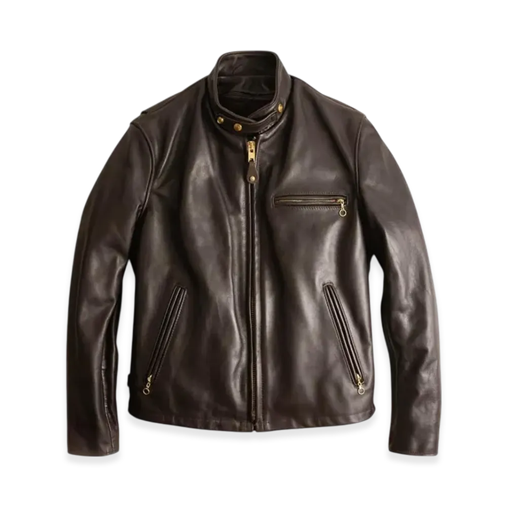 Schott 141 Single Riders Jacket Brown Big Size "Brown"