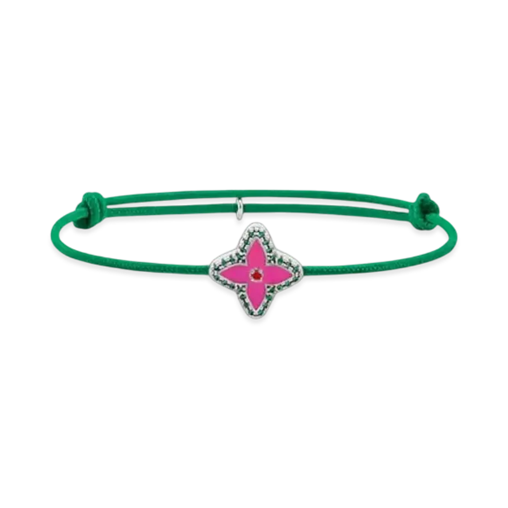 Louis Vuitton Monogram Flower Stesia Bracelet "Vert"