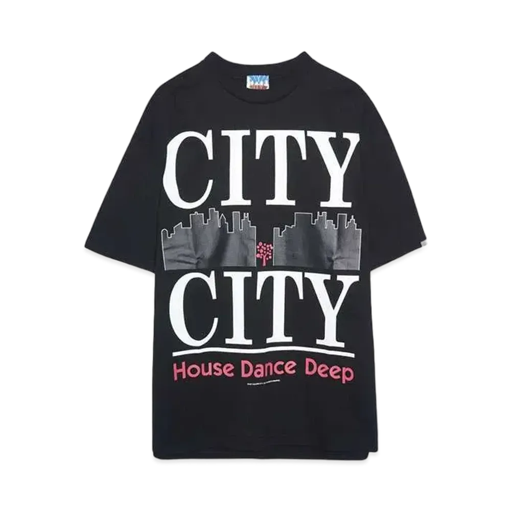 CITY COUNTRY CITY COTTON T-SHIRT CITY CITY "BLACK"