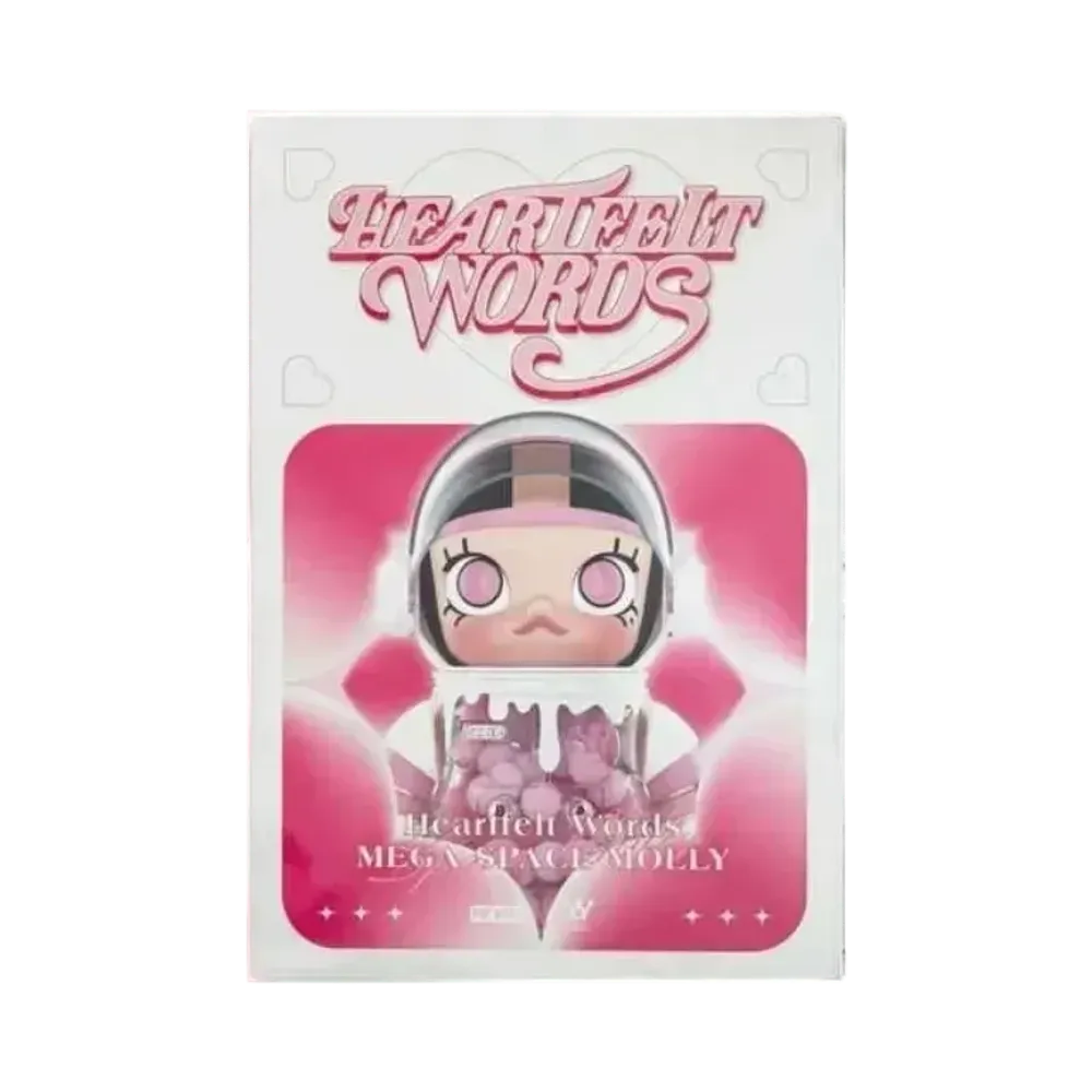 POP MART MEGA Collection 400% SPACE MOLLY Heartfelt Words