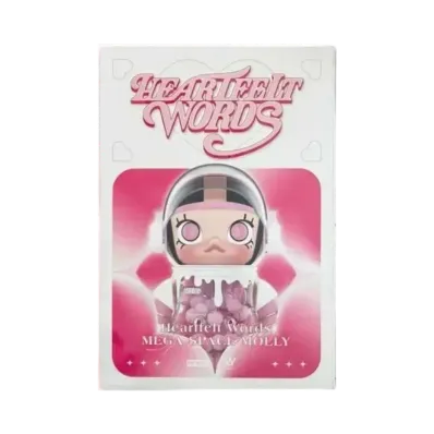 POP MART MEGA Collection 400% SPACE MOLLY Heartfelt Words