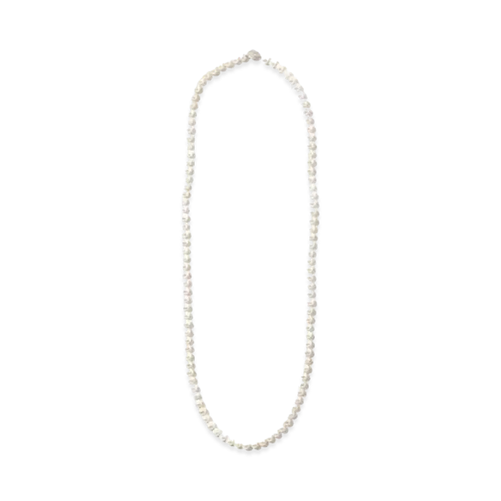 Needles Necklace White Pearl "White"