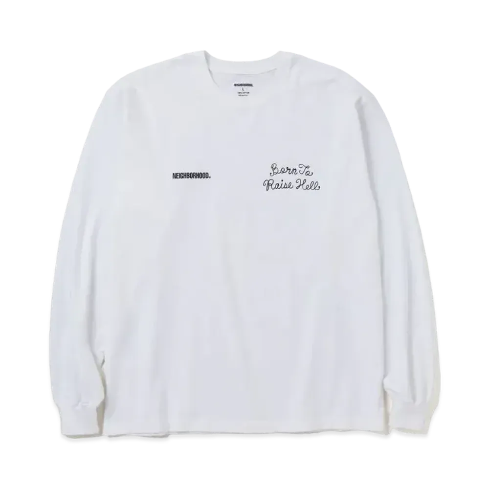 NEIGHBORHOOD NH . Tee LS-9 "White"