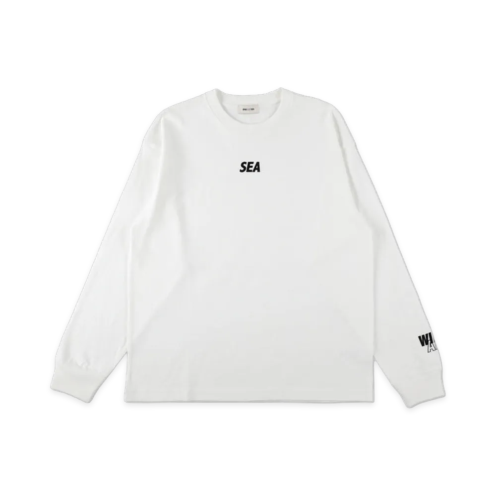WIND AND SEA Small OG Sea Flocky L/S Tee "Off White"