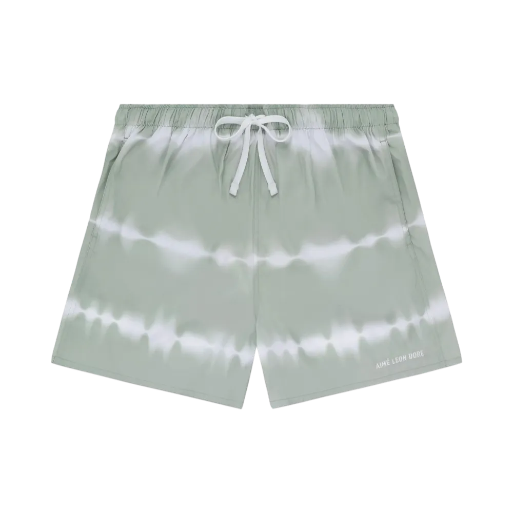 Aime Leon Dore Tie Dye Swim Short "Green"