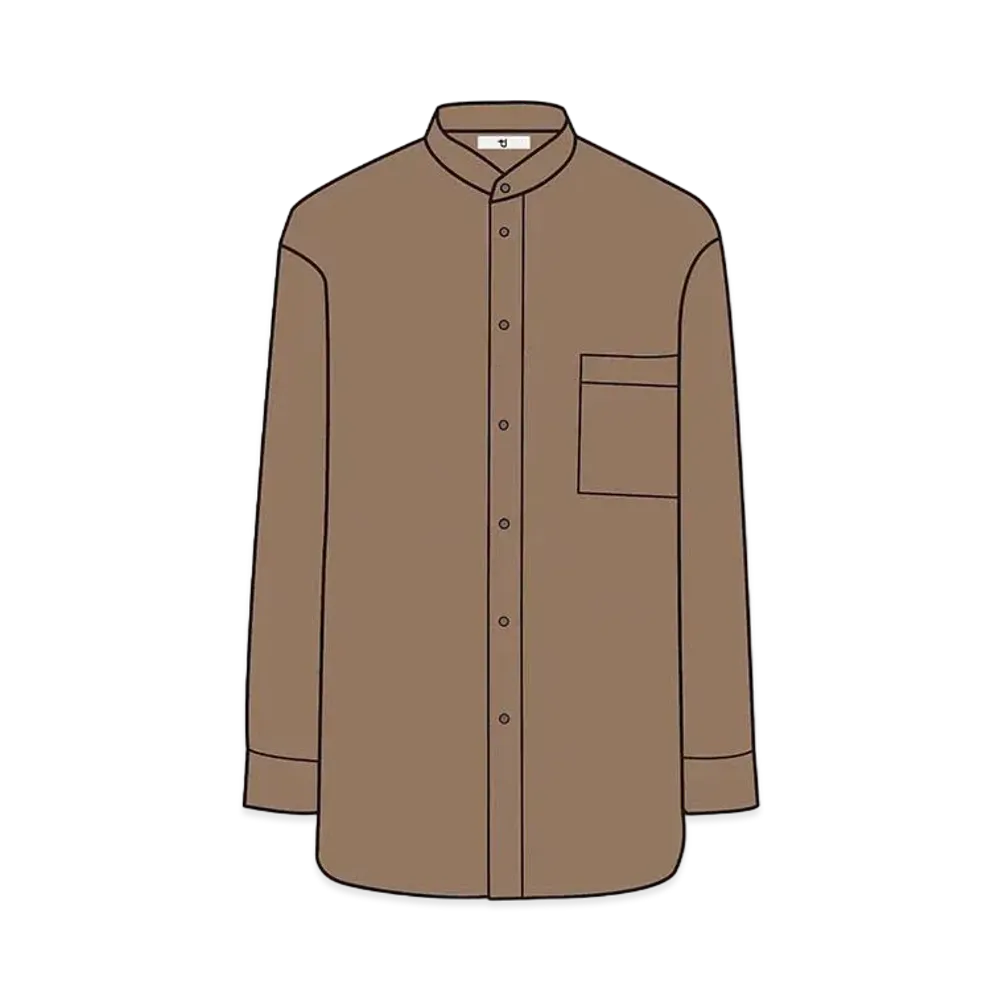 UNIQLO +J Supima Cotton Over Size Stand Color Shirt 446430 "Beige"