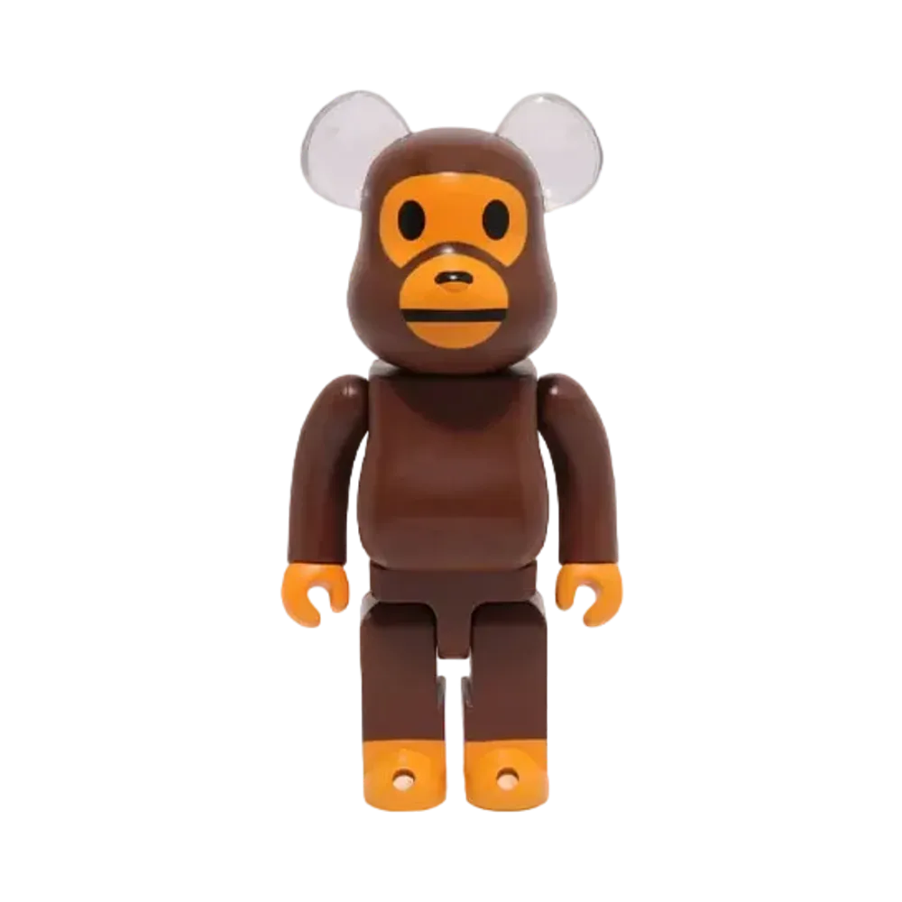 A BATHING APE x Bearbrick Baby Milo Ear Clear Ver. 400%