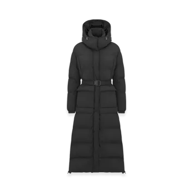 Dior Women's Dioralps Long Puffer Jacket with Belt "Black"