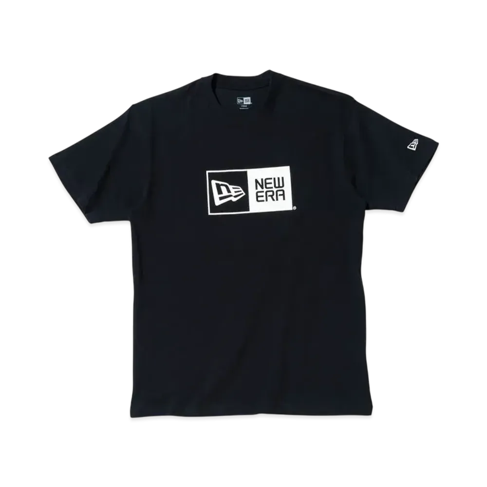 NEW ERA Short Sleeve Cotton T-shirt Box Logo Regular Fit "Black"