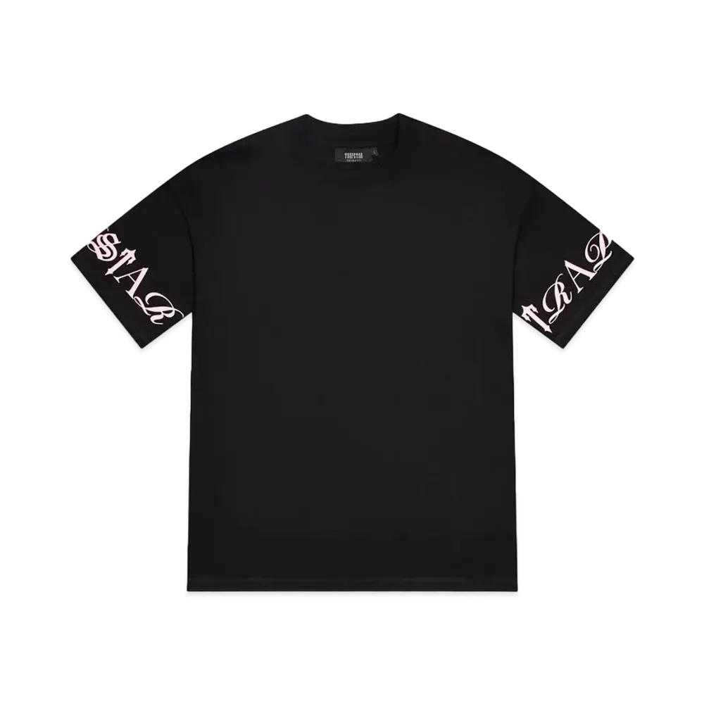 TRAPSTAR Script Tee "Black/Pink"