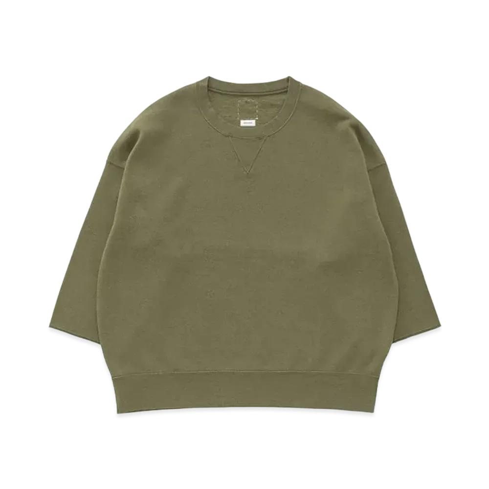 visvim Amplus SB Sweat 3/4 (C/SI) "Olive"