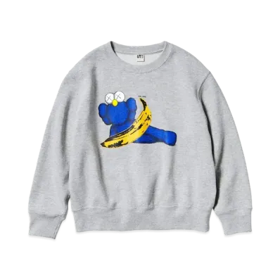Uniqlo x KAWS x WARHOL Sweatshirts Kids "Gray"