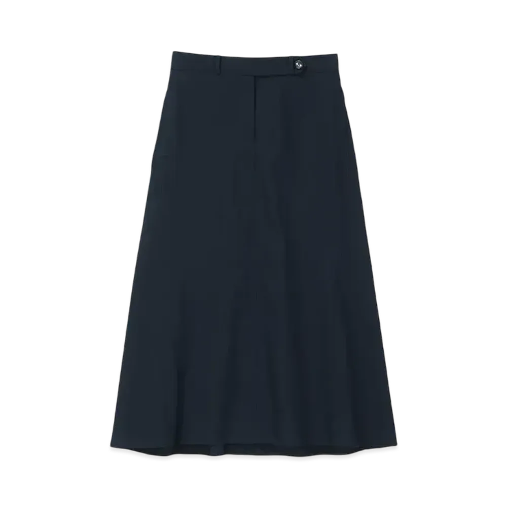 Paul Smith Women's Rayon Nylon Long Skirt "Navy"