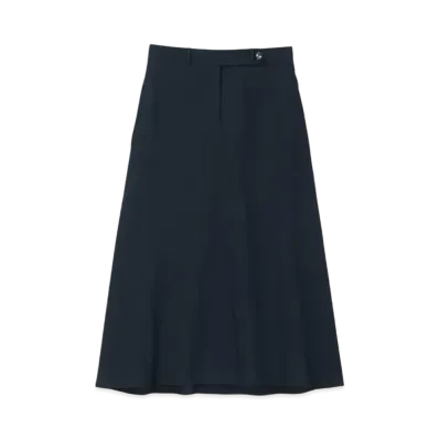 Paul Smith Women's Rayon Nylon Long Skirt "Navy"