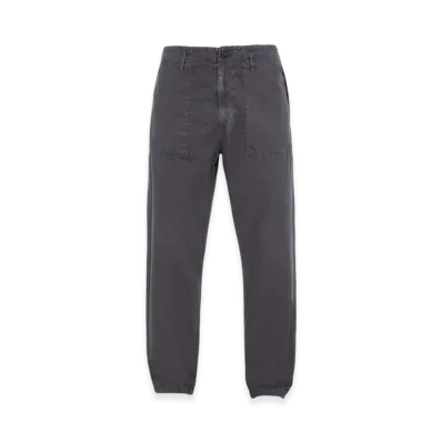 Stone Island 432F1 Weatherproof Cotton Canvas Ghost Piece Regular Fit Fatigue Pants - 24SS "Steel Grey"
