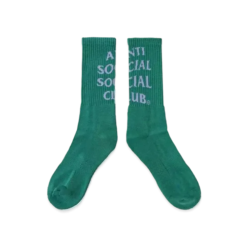 ANTI SOCIAL SOCIAL CLUB SUMMER 24 MAJOR DROP Mind Games Socks "Green"