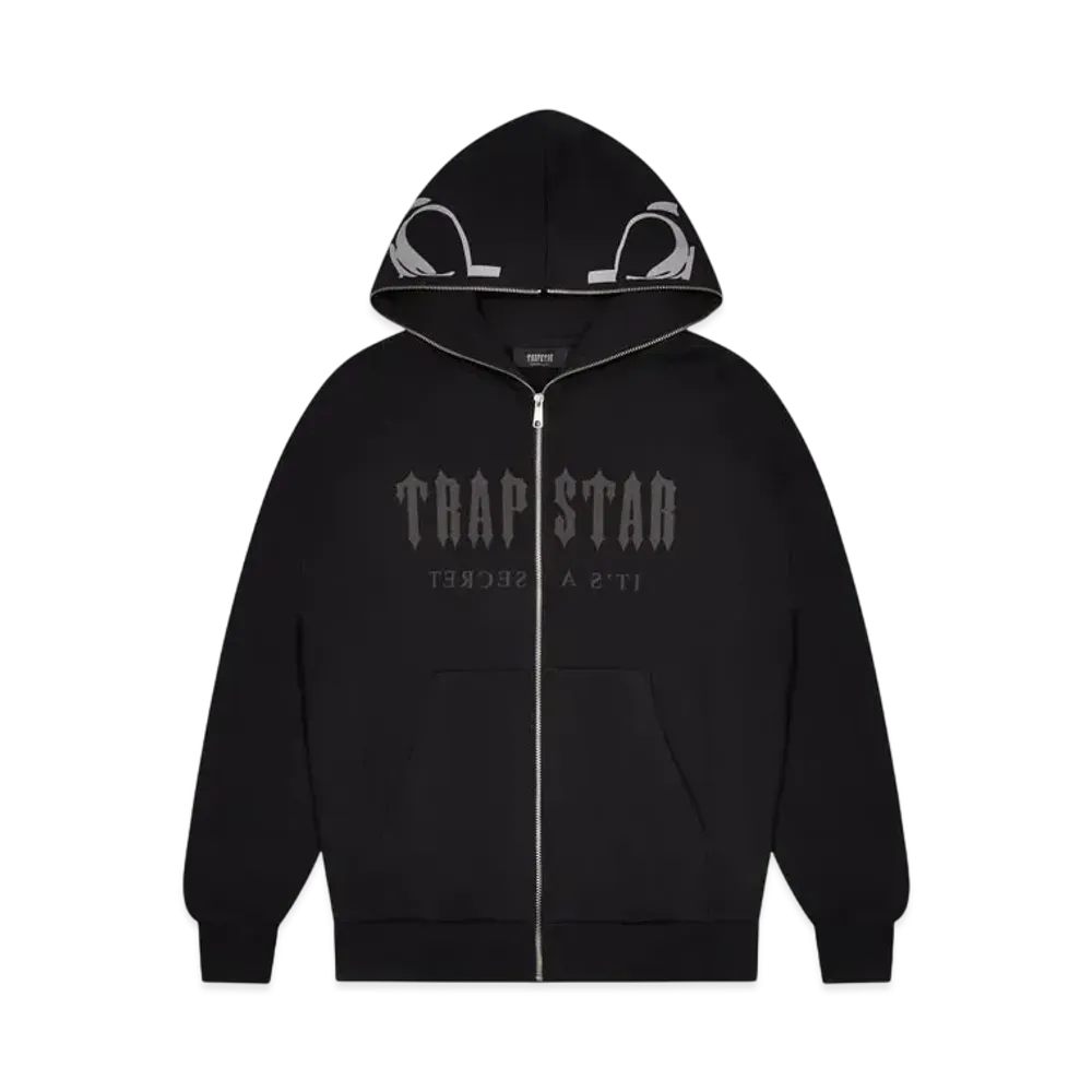 TRAPSTAR Decoded Skull Rider Hoodie "Black"
