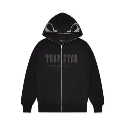 TRAPSTAR Decoded Skull Rider Hoodie "Black"