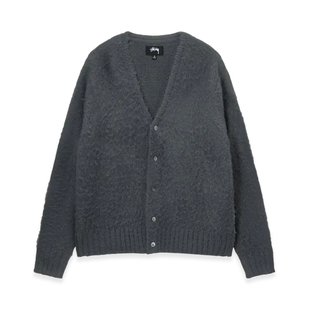 Stussy Brushed Cardigan "Charcoal"