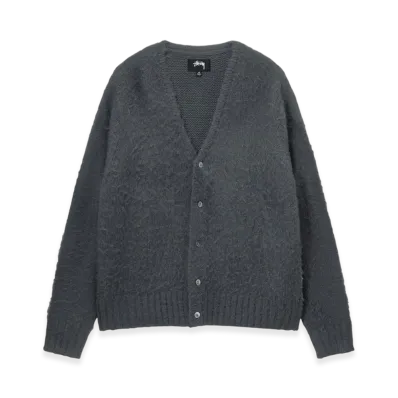 Stussy Brushed Cardigan "Charcoal"