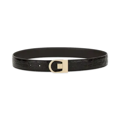 Saint Laurent Women's Reversible Belt "Black"