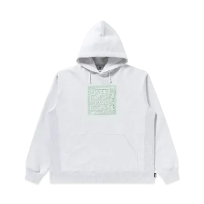 Blackeyepatch Gridded OG Label Hoodie "Ash"