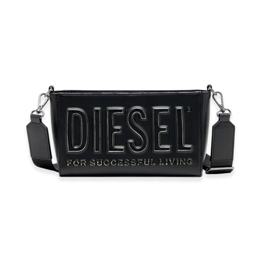 Diesel Dsl 3D Camera Bag x Dsl 3D-Camera Bag In Brushed Pu "Black"